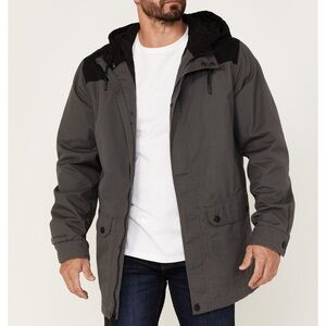 BROTHERS AND SONS MEN'S CRUISER WAXED CANVAS HOODED JACKET